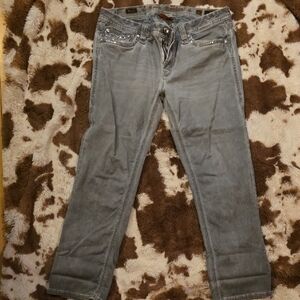 Rock Revival Gray Ankle & Cropped Jeans